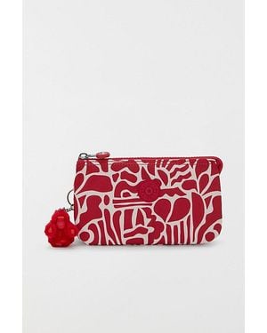Kipling Creativity Printed Pouch - Red