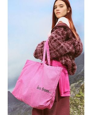 iets frans... Canvas Tote Bag - Pink