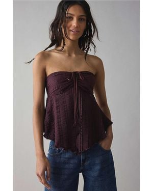 Urban Outfitters Uo Elouise Tube Top - Brown