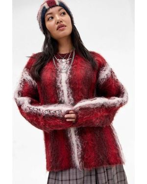 The Ragged Priest Red Obscure Fluffy Knit Jumper