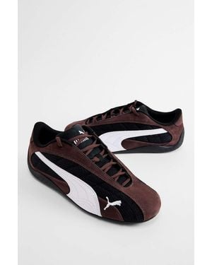 PUMA Chocolate Brown Speedcat Plus Trainers - Black