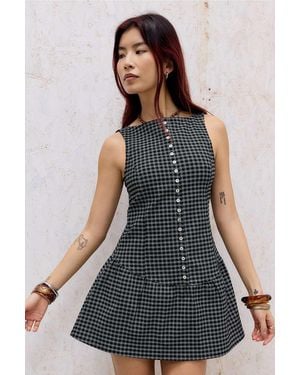 Silence + Noise Silence + Noise Pearl Dropped Waist Mini Dress - Multicolour
