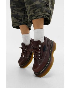 Dr. Martens Brown Buzz 5-eye Shoes - Black