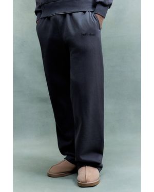 No Problemo Grey Logo Joggers - Blue
