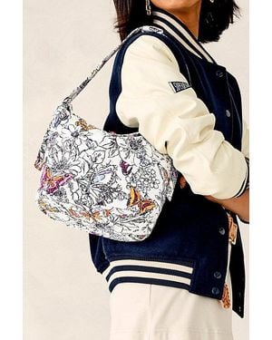 Vera Bradley Quilted Cotton Astoria Shoulder Bag - Blue