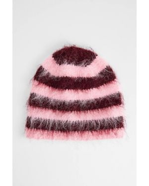 Urban Outfitters Uo Stella Stripe Beanie At - Pink