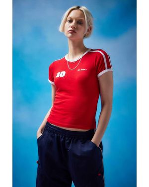 iets frans... Baby-t-shirt mit footballmotiv "mia" in - Rot