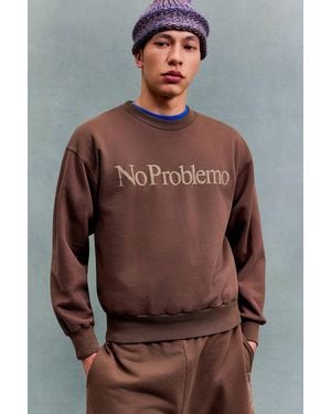 No Problemo Uo Exclusive Brown Sweatshirt