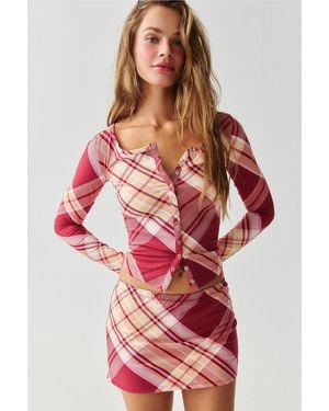 Out From Under Bec Cardigan - Red