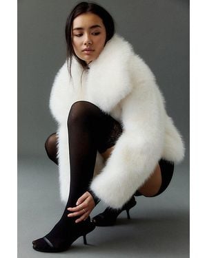 Urban Outfitters Sheer Over-The-Knee Socks - Black
