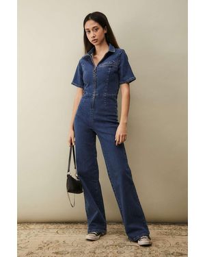 Urban Outfitters Bdg Hello Sunshine Denim Jumpsuit - Blue