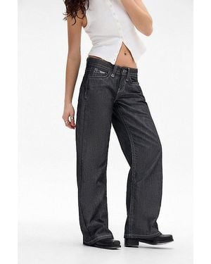 BDG Chambray Kayla Lowrider Jean - Blue
