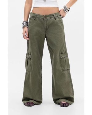 Levi's Superlow Loose Canvas Trousers - Green