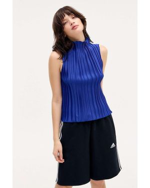 Archive At Uo Blue Pleated Tank Top