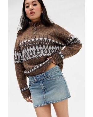 Levi's Superlow Denim Mini Skirt - Blue