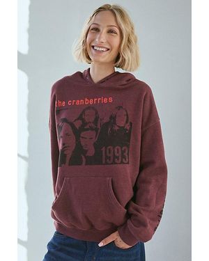 Urban Outfitters The Cranberries '93 Graphic Hoodie Sweatshirt - Red