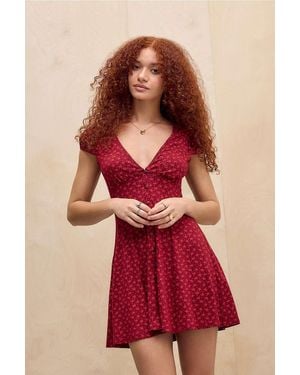 Kimchi Blue Nadia Tea Dress - Red