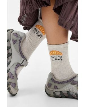 Out From Under Don't Be So Flaky Socks - Grey