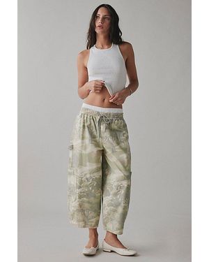 BDG Eva Canvas Wide Leg Crop Pant - Green