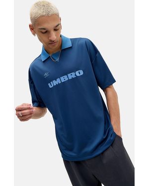 Umbro Uo Exclusive Blue Collared Football Shirt