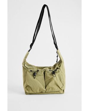 Ayker Green Check Sling Crossbody Bag - Metallic