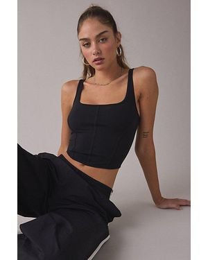 Out From Under Bec Corset Seam Tank Top - Black