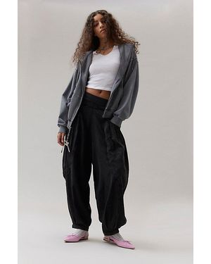 BDG Em Linen Balloon Pant - Black