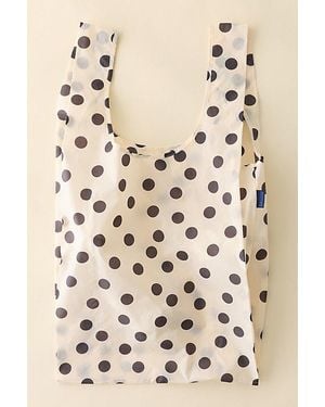 BAGGU Patterned Big Reusable Tote Bag - Natural