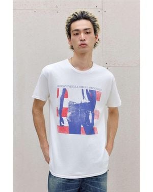 Urban Outfitters Uo Ecru Bruce Springsteen T-shirt - White