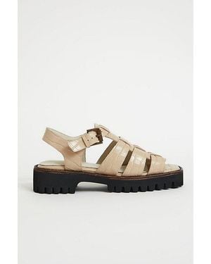 INTENTIONALLY ______ Haddie Leather Fisherman Sandal - Multicolor