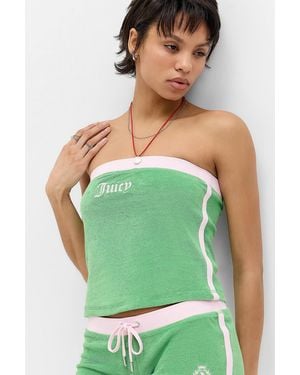 Juicy Couture Terry Towelling Tube Top - Green