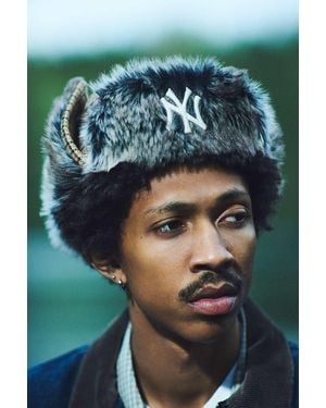 '47 Uo Exclusive Check Trapper Hat - Green
