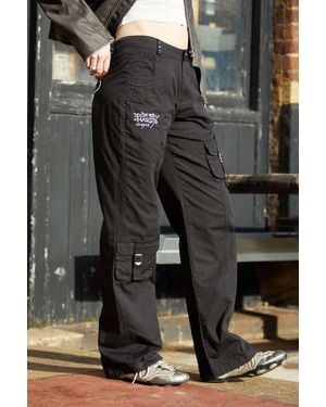 Ed Hardy Cloud Fitted Cargo Trousers - Blue