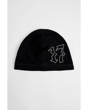 iets frans... Black Jersey Skull Beanie