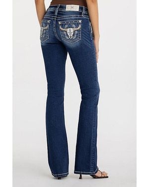 Miss Me Calista Longhorn Bootcut Jeans - Blue