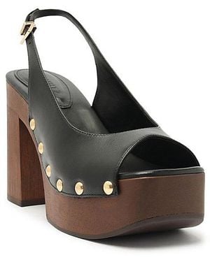 SCHUTZ SHOES Rose Sling Clog Sandal - Black