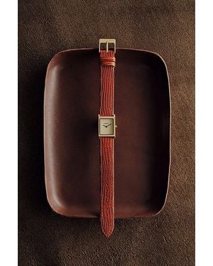 Breda Virgil Small Leather Watch - Brown