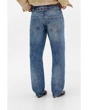 BDG Ada Twisted Straight Leg Jeans - Blue