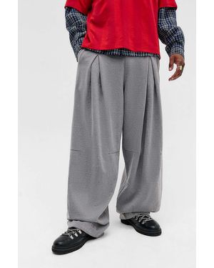 iets frans... ... Grey Rudi Box Pleat Joggers