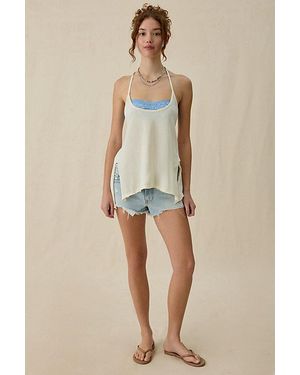Out From Under It's Chill Scoop Neck Tunic Tank Top - Natural