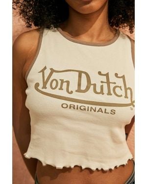 Von Dutch Uo Exclusive Ecru Tank Top - Natural