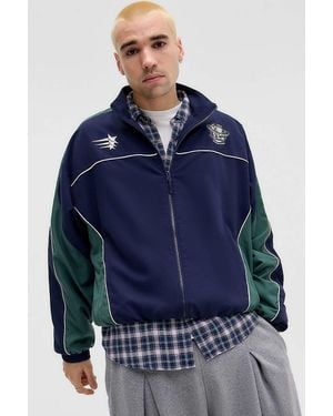 iets frans... Blue Football Track Jacket