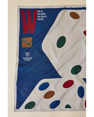 Wish Me Luck Dice Pattern Bandana - Blue