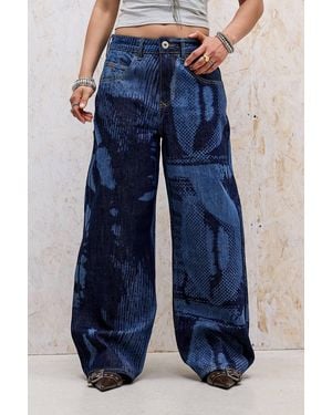 BDG Jaya Laser Baggy Jeans - Blue