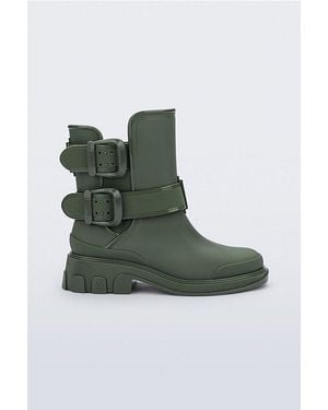 Melissa Bang Buckled Ankle Boot - Green