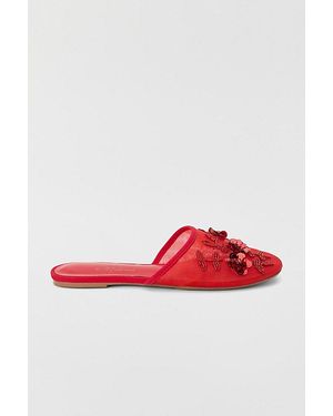 Matisse Footwear Maven Sheer Mesh Mules - Red