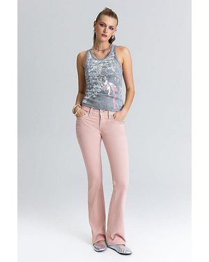 Miss Me Bella Vie Stitched Bootcut Jeans - Multicolor