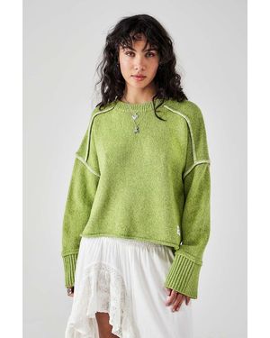 BDG Overlock Knit Jumper - Green