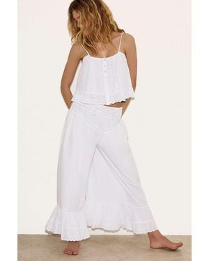 Out From Under Moira Pantalette Trousers - White