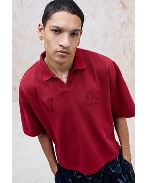 iets frans... Short Sleeve Pique Polo Shirt - Red